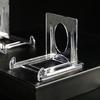 10Pcs Display Stand Adjustable Acrylic Plate Stand Set Transparent Picture Display Holders for Home Office