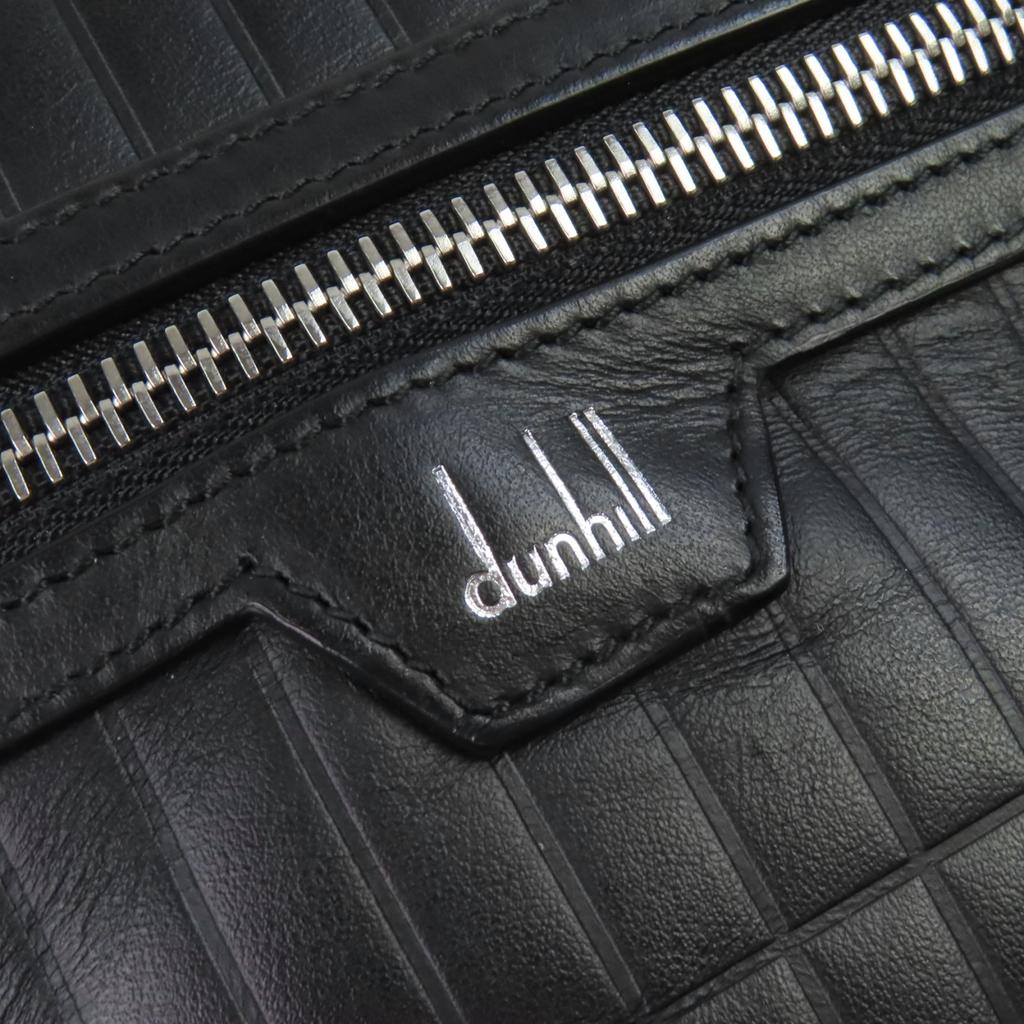 Great Dunhill Shoulder Bag Roller Gas Top Handle Bag calf leather 2way bag black Used