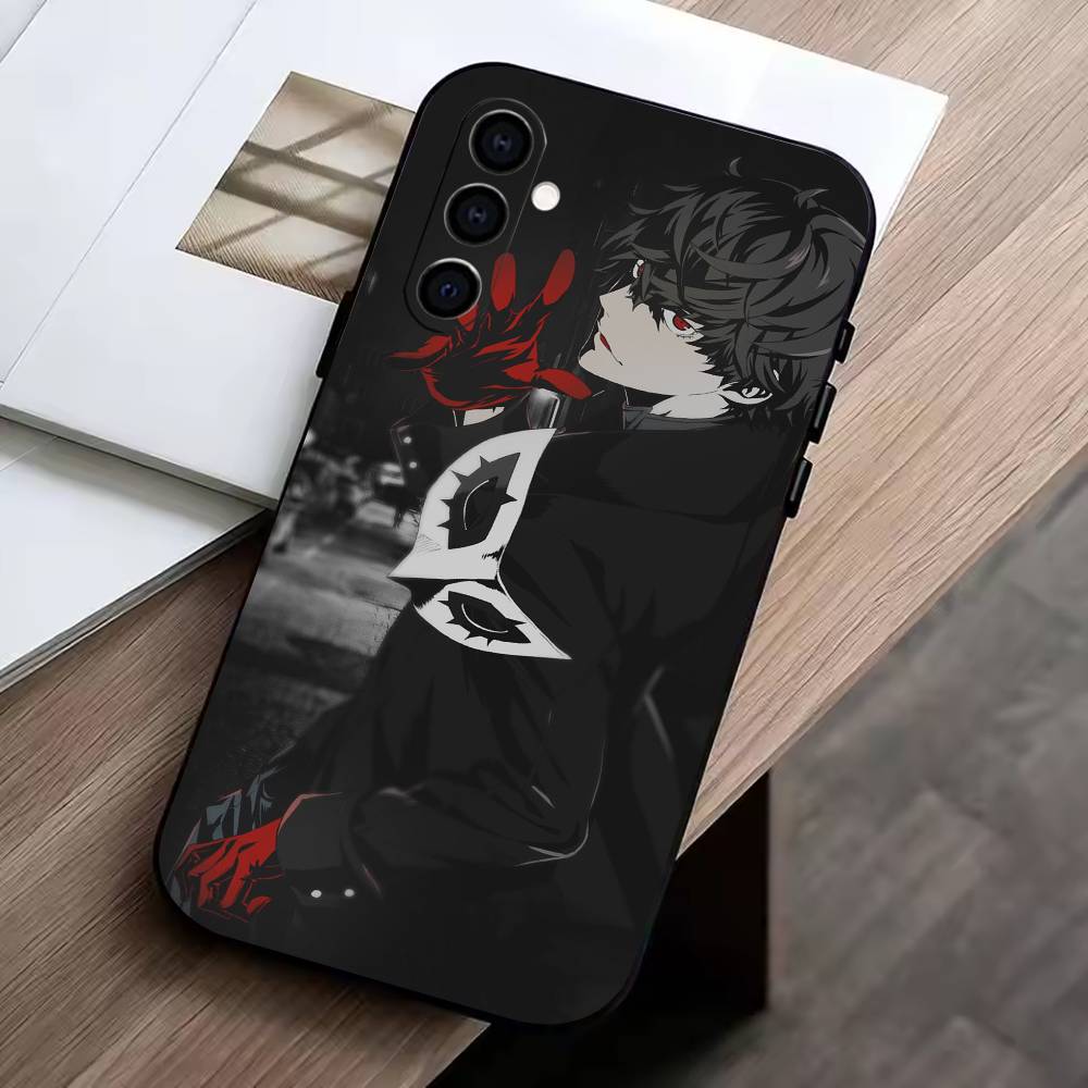 

games-Wallpaper Persona 5 Phone Case For Samsung Galaxy A73,A72,A71,A70,A53,A52,A51,Soft Silicone Black Cover Samsung a41