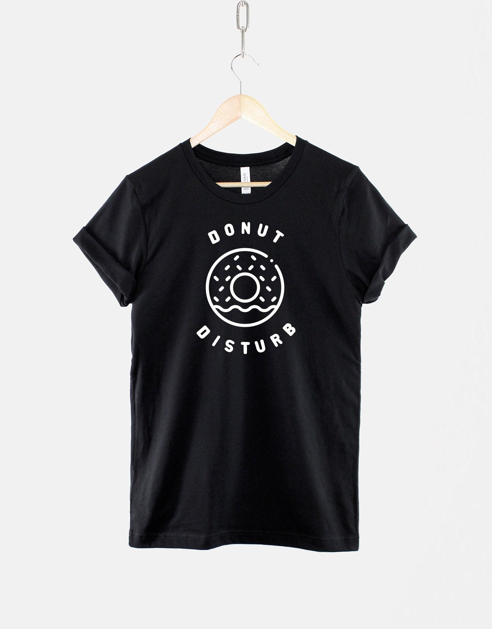 Donut Disturb Shirt, Funny Nap T Shirt for Women, Cute Sleep Humor Graphic Tee, Gift for Donut Lover S