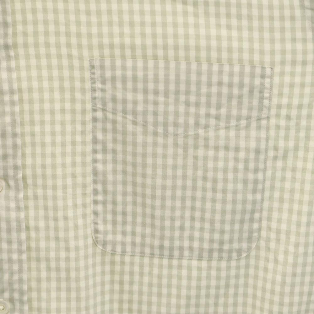 Hermes Hergestellt in Frankreich Altes Karomuster Langarm Button-down-Hemd 42 Herren Gebraucht