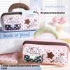 Plaid pencil case girls stationery box student niche large-capacity pencil box pencil bag