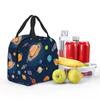 Solar System Space Planets Universe Insulated Lunch Bag for Women Children Portable Food Boxes Thermal Lunch Box Tote