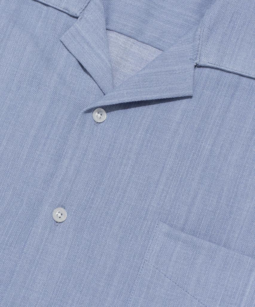 CARGOBROS Cb Washed City Boy Denim Short Sleeve Shirt (Light Blue)