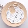 6 Layer Muslin Cotton Baby Bibs With Ties Newborn Soft Absorbent Drool Bibs For Infants Saliva Towel Burp Cloth