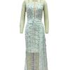 2026 Summer Gorgeous Women's Dress: Strappy, Sexy V-Neck with Silver Foil and Dazzling Sequins for Evening Glamour