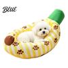 Kitten Snuggle Bed Banana Cat Bed Cozy with Raised Edge Decorative Pet for Home Breathable Mesh Cover Funny Indoor Cats Small Dogs Stress Relief