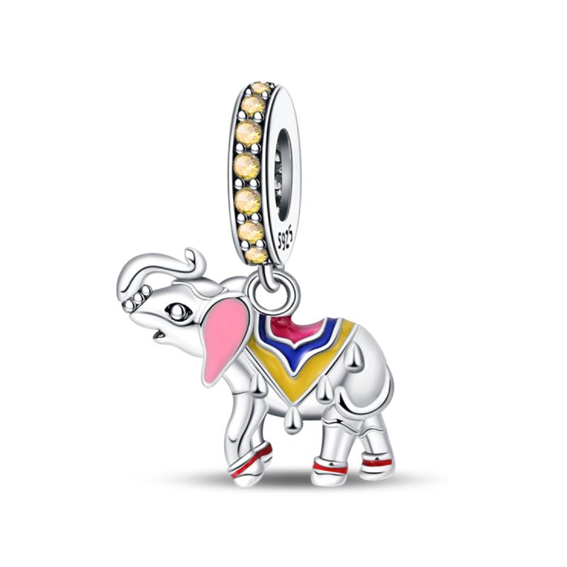 925 Silver Color Pharaoh Pyramid Spider Evil Eye Bastet Charms Beads Fit Diy 925 Original Bracelets Fine DIY Party Jewelry