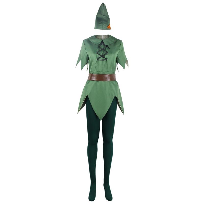 Peter Pan cos suit green fairy elf suit cosplay stage performance suit