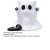 Yousheng Halloween Ghost Cat Statue Cute Mini Cat Figurine Cartoon Desk Ornament for Home Office Tabletop Shelf Decor