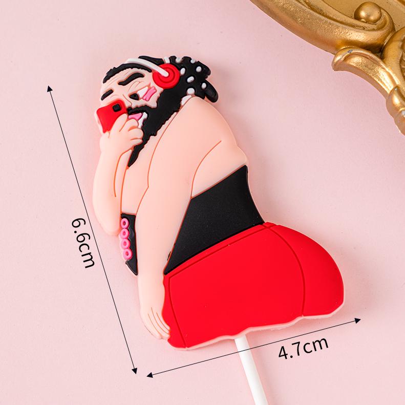 Mother's Day Cake Decor: Cute Mom & Bestie Ornaments - Internet Celebrity Duck Plug-in.