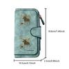 Elk Print Long Zipper Wallet, Large-capacity Card Holder, Unisex Clutch Bag, Stylish Zippered Coin Purse, Suitable for Daily Use, a Great Gift for