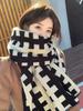 Neuer Imitat-Kaschmir-Damen-Schal Winter Vintage Karomuster-Schal Pashmina Mujer Foulard Bufanda Decke Wickel-Schals Herren Pareo