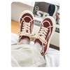 Zapatos de Lona de Otoño para Hombre de Caña Baja con Suela Gruesa que Aumentan la Altura Casual Versátiles Zapatillas Nicho Disolviendo Zapatos