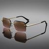 Personalized Small Frame Square Sunglasses Rimless Retro Marine Sunglasses Fashionable Female Driver