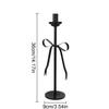 Iron Art European Style Living Room Candle Holder Desktop Ornaments Black Chic Candlestick Decorative Home Decoration