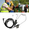 Auricolare con Tubo Acustico a 2,5 mm Pulsante PTT a Pin Singolo Auricolare con Clip in Acciaio per per Talkabout
