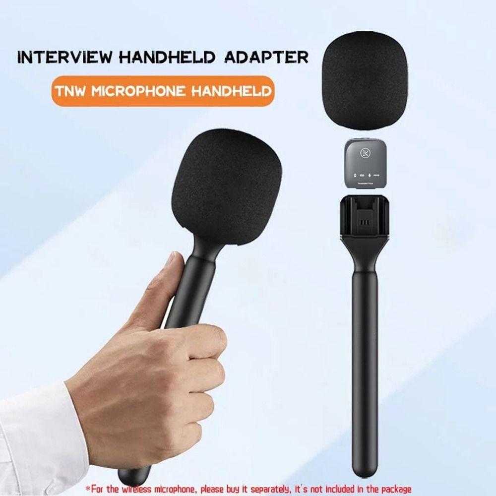 with Windproof Sponge Lavalier Interview Microphone Adaptor Handheld Mic Stand  for DJI MIC