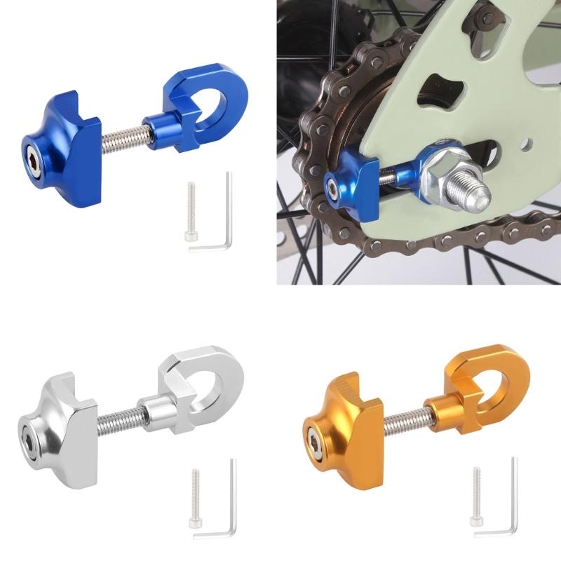 Bicycles Chain Adjuster Tensioner Fastener Aluminum Alloy Bike Chain Fastener Bike Bolt Screw for Single Speed Bicycles