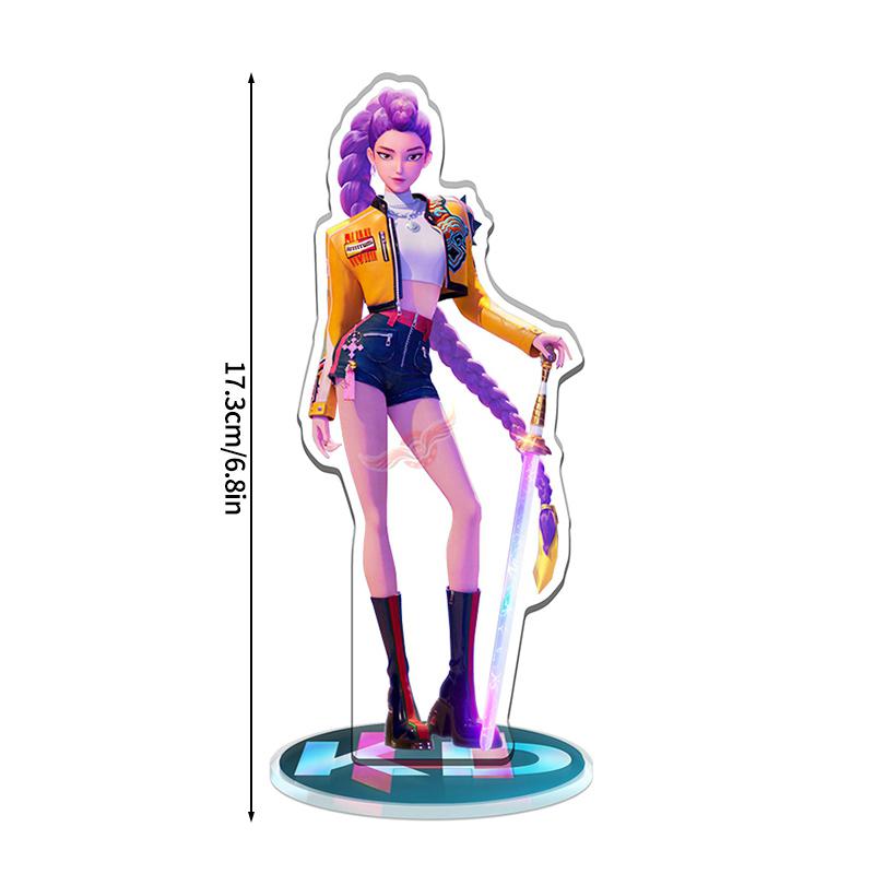 K-pop Demon Hunters Desktop Ornament Hunters Boys Group Figure Acrylic Stand Cartoon Ornaments Anime Po Frame