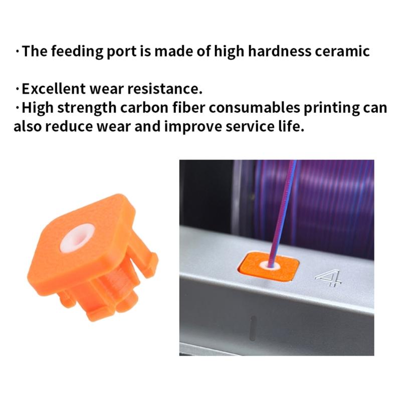 4Pcs 3D Printer Protective Adapter Mounting Ceramic Feed Guard Protective Cover For S1C 3D Printer Accessories