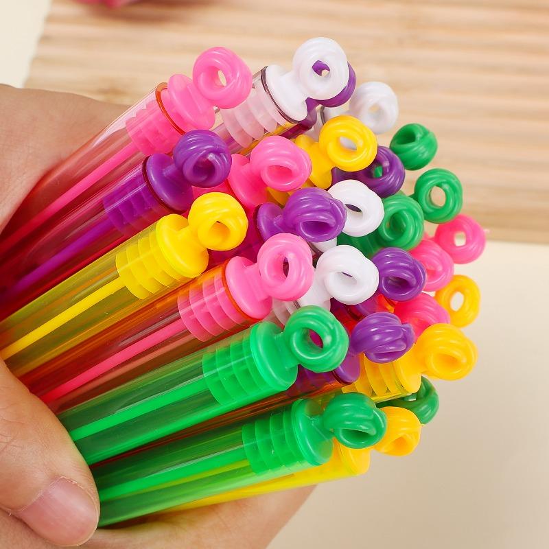 48/10Pc Mini Bubble Wands Bulk Bubble Maker Girls Boys Birthday Party Decoration Tools Game Classroom Prizes Outdoor Summer Toys