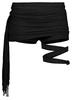 Kimyo Tangled Tie Offset Shorts Black