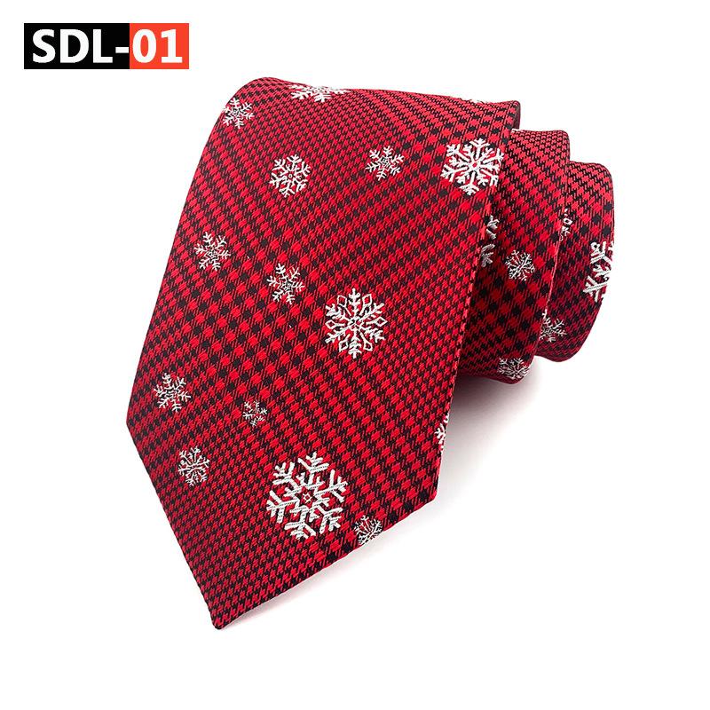 High Density Christmas Tie Wedding Groom Tie Festive Holiday Tie