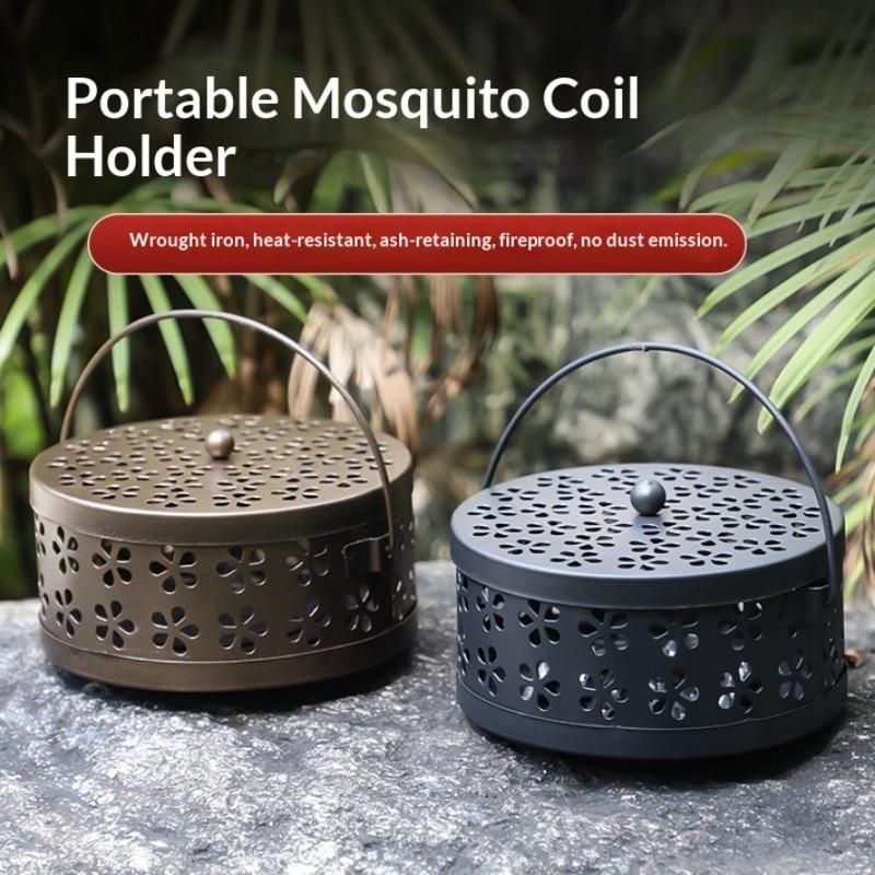 2026 Mosquito Coil Tray Holder Home Insect Repellent Anti-fire Sandalwood Incense Burner Box Anti-Mosquito Supplies