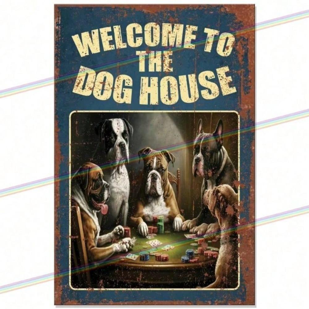 Retro Metal Tin Sign Vintage Wall Decor 30cm, Bar Garage Man Cave Gift
