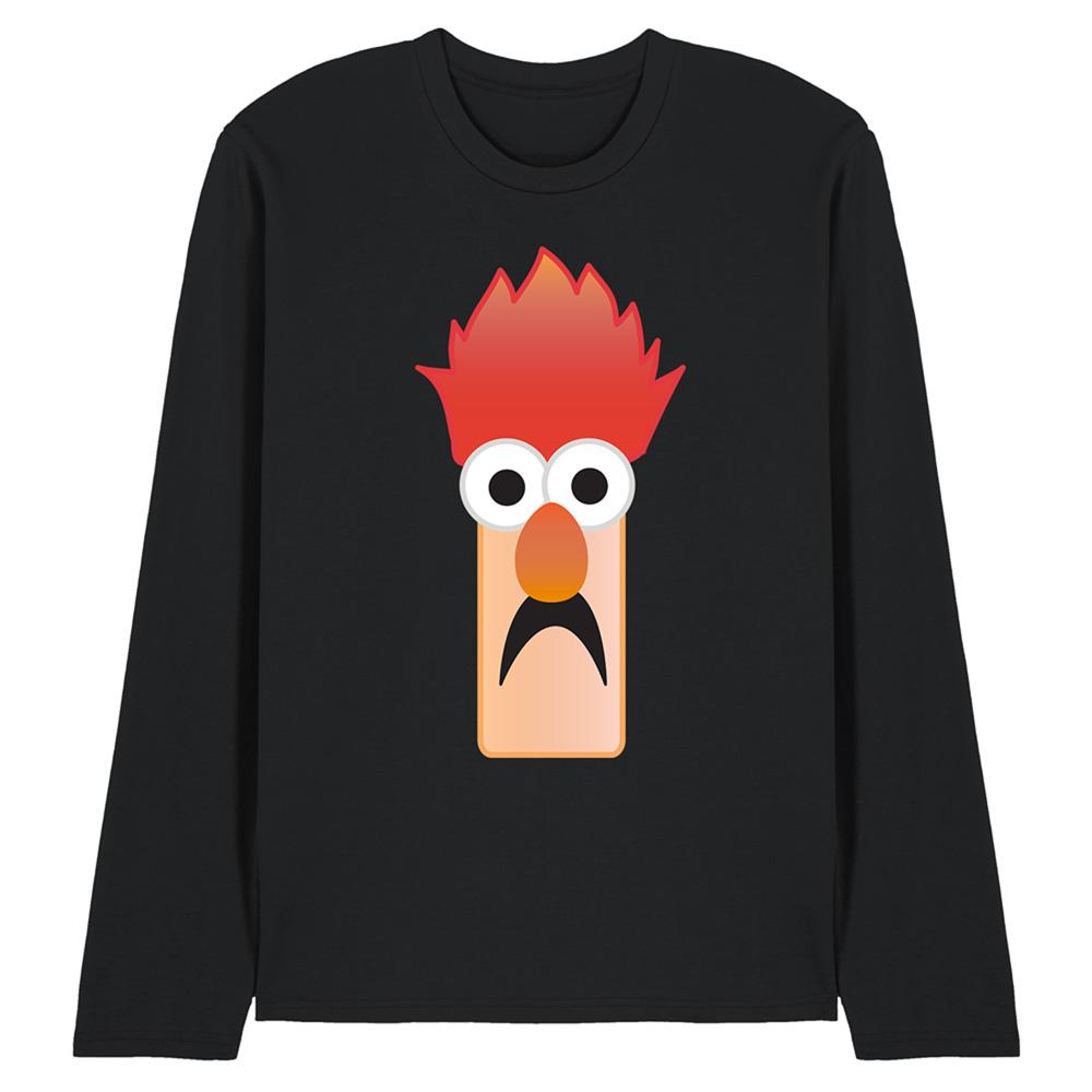 The Muppets Unisex Adult Beaker Face Long-Sleeved T-Shirt