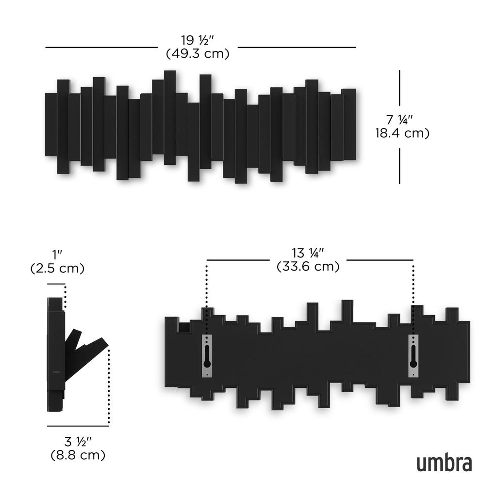 Oficiální Umbra Kabát Úložný prostor na kabáty pro a Perfektní pro obývací pokoje a VSTUPNÍ STĚNY Více nástěnných háčků, Věšáků, Klobouky, Tašky, Více, Vstupní prostory, Místnosti, Ložnice.