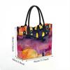  Watercolor Fantasy City Print Shoulder Tote Casual Reusable Daily Shopping Bag