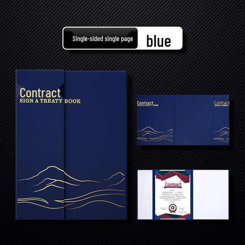 A4 Business Signing Ceremony Folder - Contract & Certificate Holder Customizable for Corporate Agreements