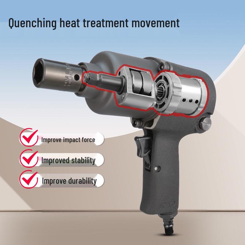 Gaobao Industrial Grade 1/2" Pneumatic Air Wrench - High Torque for Auto Repair and Tire Maintenance