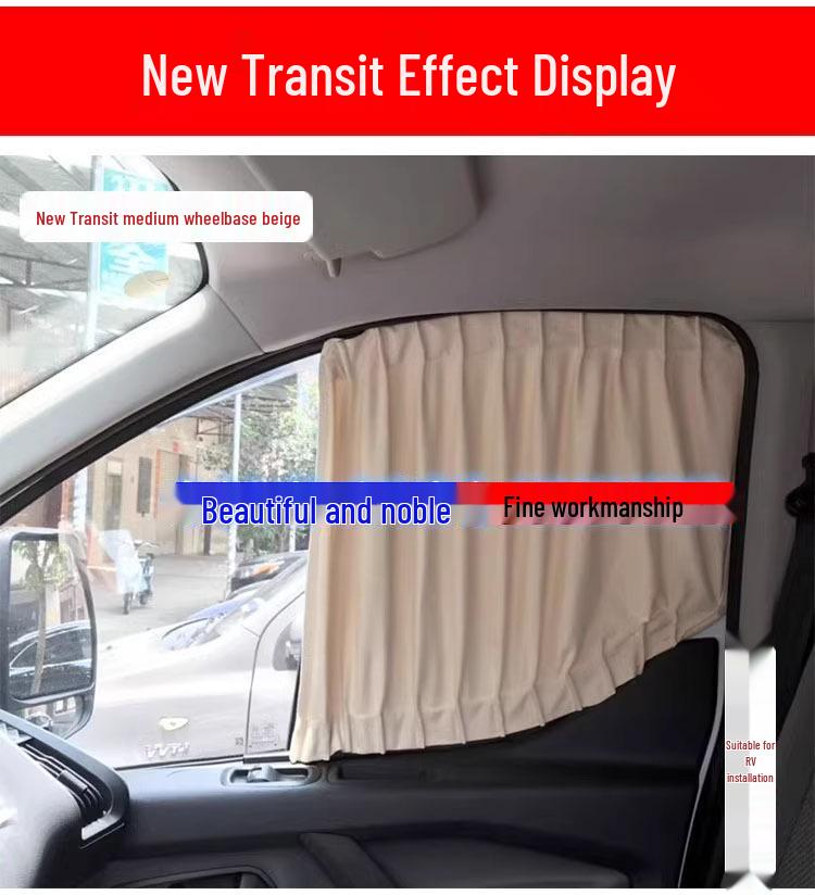 Ford Transit Tourneo Maxus V90 V80 Suede Sunshade Curtains