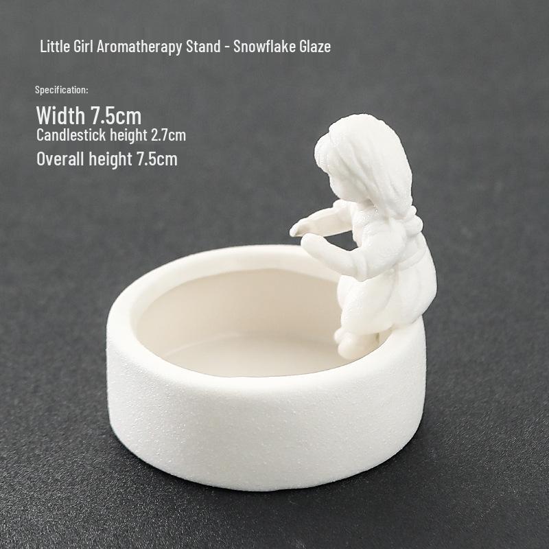 Nordic Ceramic Match Girl Candle Holder - Easter Home Decor Aroma Ornament