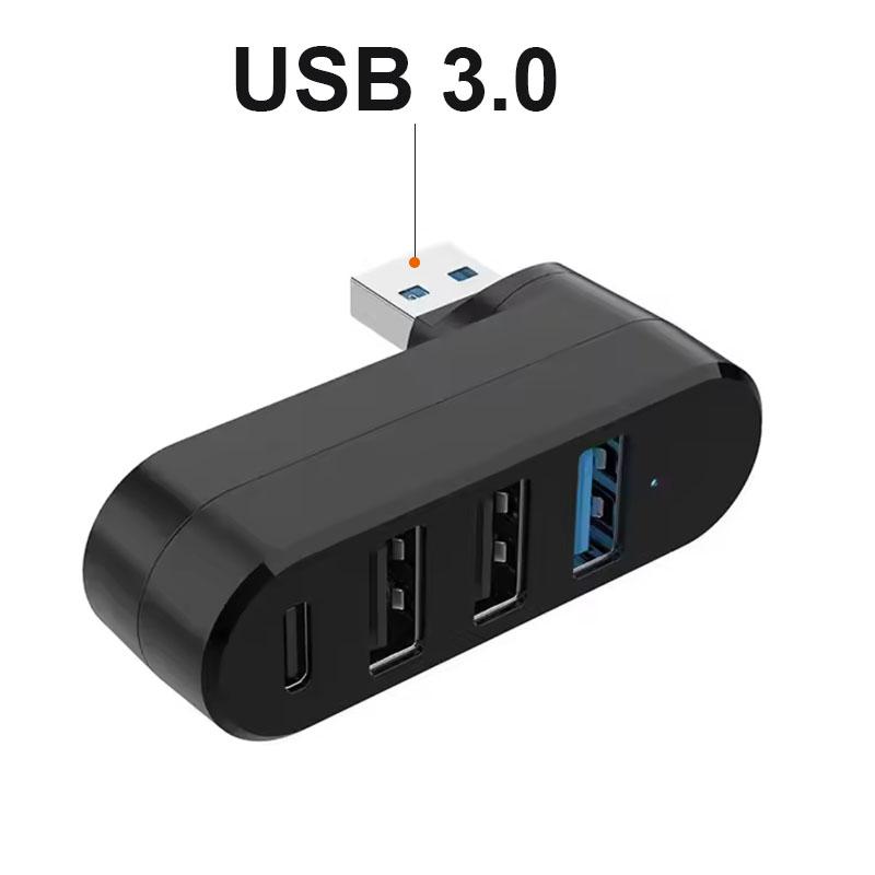 

180 Degree Rotatable HUB 4 Ports USB C Adapter USB3.0 2.0 Type C 2.0 Data Transfer Charging Docking Stations for Laptop Phone