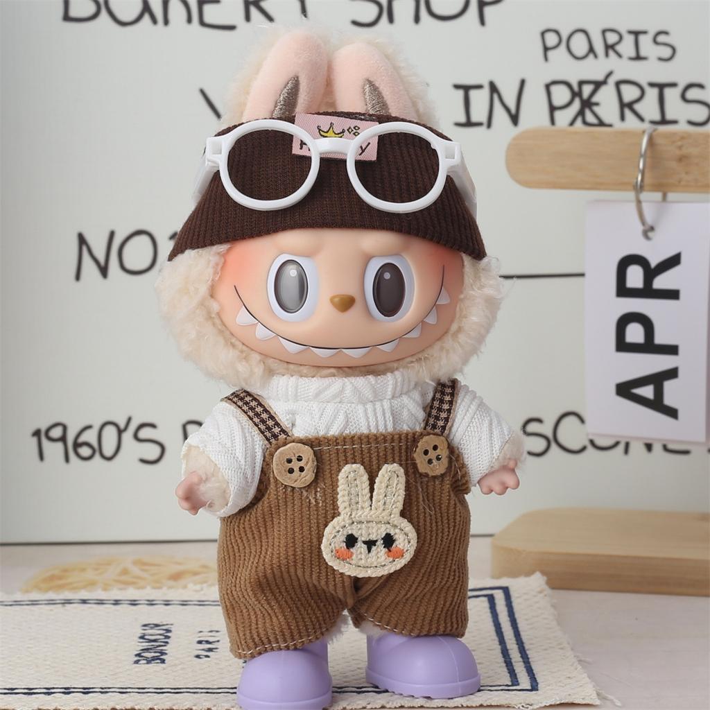 Lapupu 17cm Christmas Doll Clothes: First & Second Gen Sit-Sit Party Sweater