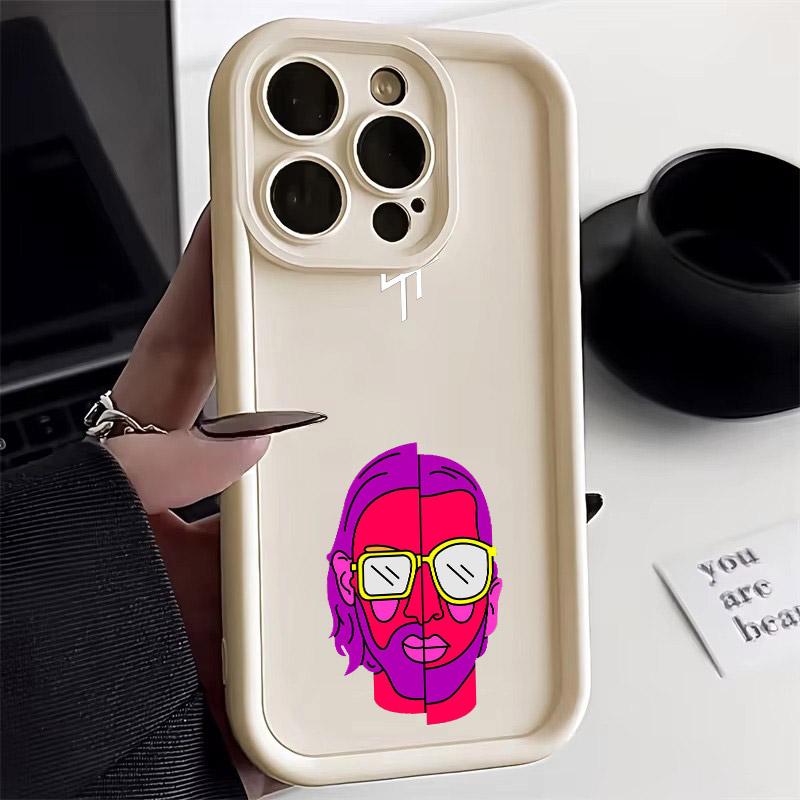 QLF x PNL Pnl Singer Soft TPU Case For iPhone 16 15 11 13 14 12 Pro Max 15 Plus Mini Coque 16Pro Shockproof Silicone Phone Cover