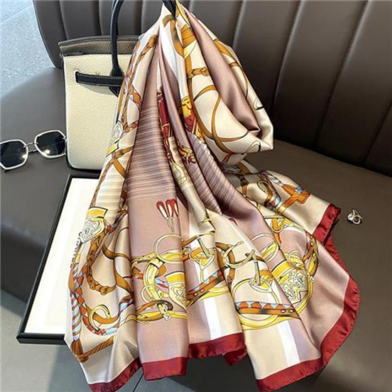 Luxury Head Scarf for Women Designer Brand, Women's Scarf, Long Shawls, Winter Neck Scarves, Women's Hijab, Luxury New