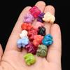 30Pcs/Bag Synthetic Coral Beads Elephant Shaped Perforated Loose Spacer Beads for Jewelry Making DIY Pendants Necklaces Keychains Accessories
