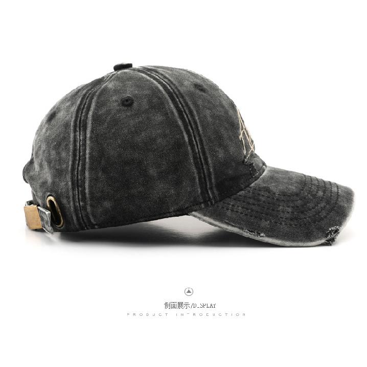 Women's hat with letter embroidery, baseball cap, outdoor men's travel sports sun hat, duckbill cap