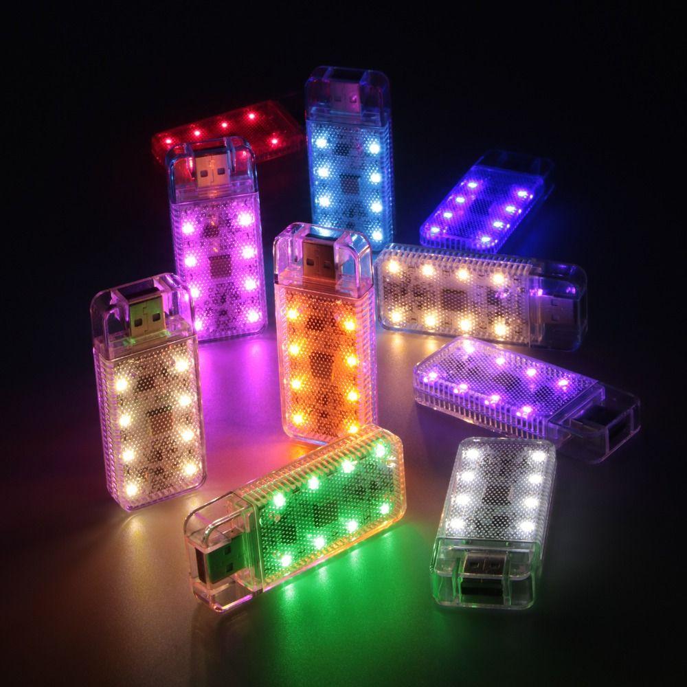 Magnetic Mount LED Car Touch Light Touch Sensor Mini Size USB Night Light Soft Light Dimmable Light LED Filament Nightlight