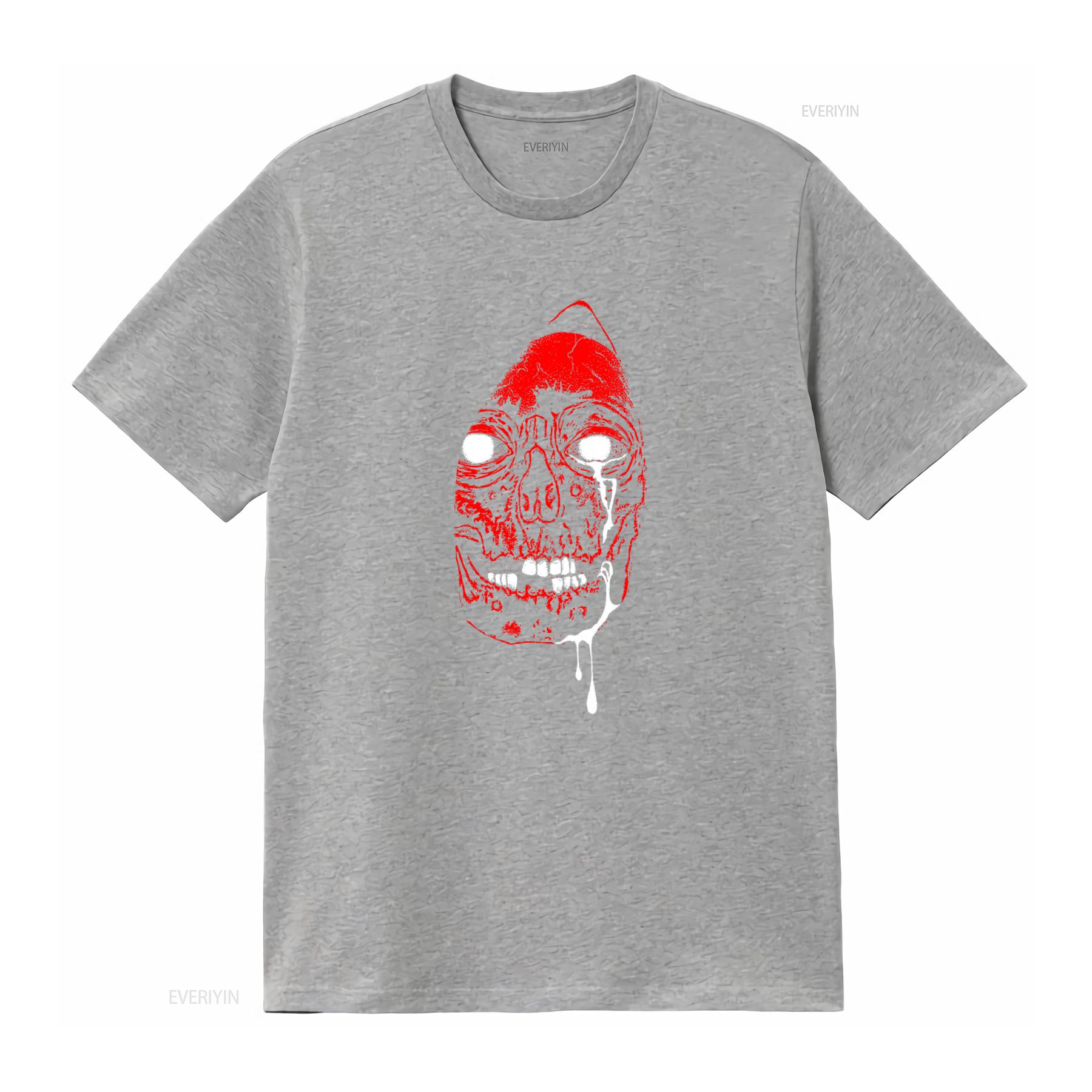 CULT LEADER A Patient Man Skull Print T Shirt for Men Unique Design High Quality Fabric vintage Washed Stretched Soft S