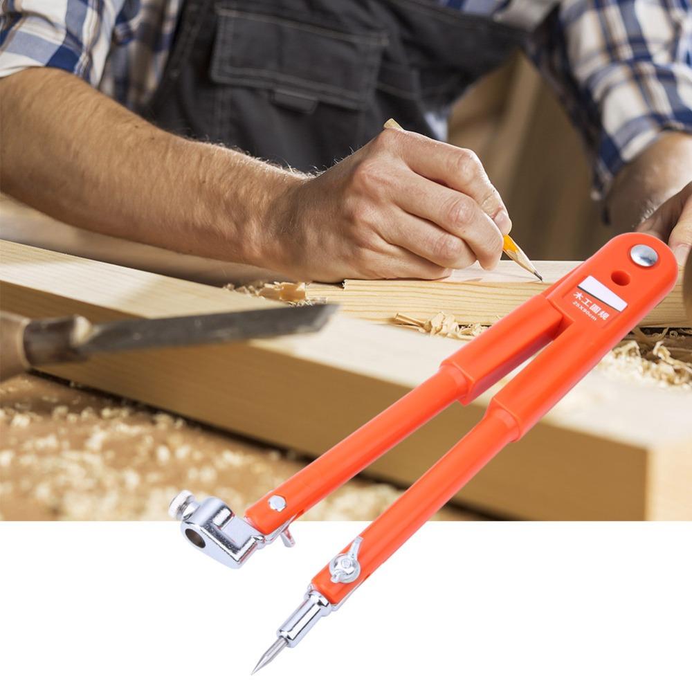 Large Woodworking Compass with Pencil 15.7 Inch Carpenters Compass Pencil Holder Drawing Compass Professional