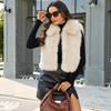 Imitation fur vest women's autumn and winter coat thickened warm imitation fox fur vest