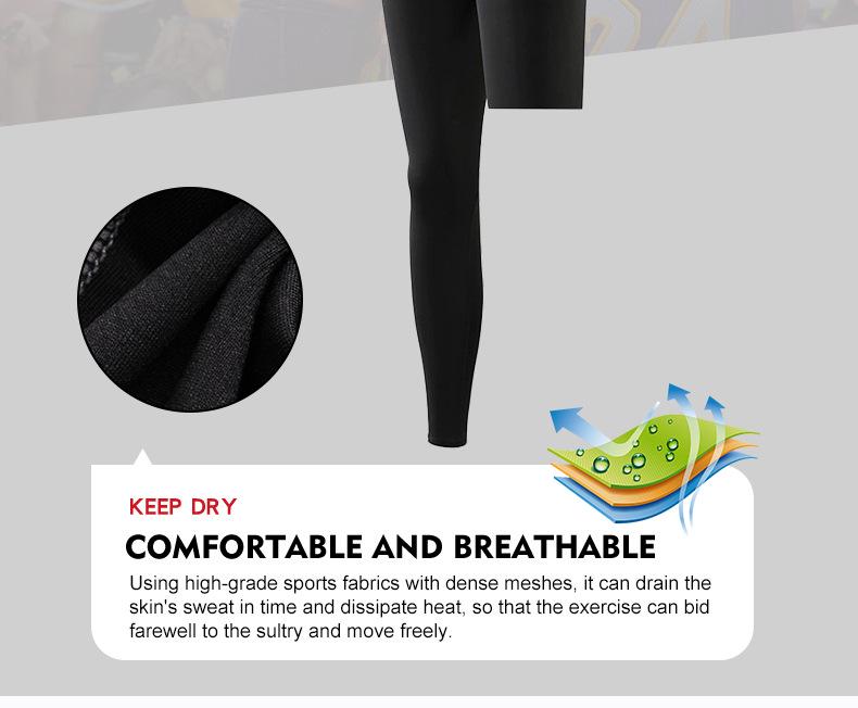 Basketbalové legíny na jednu nohu: Legíny s deväťbodovým, päťbodovým základným dizajnom pre šport a fitness