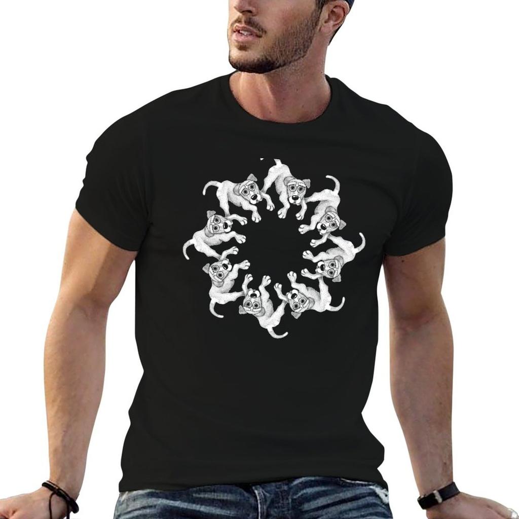 Pf Magic Petz Leaping Mutt Dog Pattern TShirt Oversized T Shirt Cute Clothes T Shirt Unisex 100 Cotton