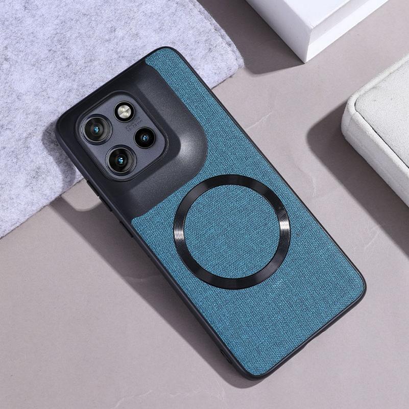 

Magsafe Magnetic Plain Leather Case For Moto Edge 50 Neo 50 Fusion 50 Ultra Motorola Edge 40 Wireless Charging Cover For Moto Edge 2023